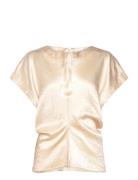 Slfelise Ss Top Tops Blouses Short-sleeved Yellow Selected