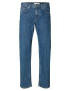 Slh196-Straight Ben Kori Jeans Noos Bottoms Jeans Regular Blue Selecte...