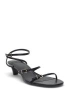 Kitten-Heel Sandals With Buckle Korolliset Sandaalit Black Mango