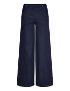 Magda Indigo Denim Trousers Bottoms Jeans Flares Navy ALOHAS