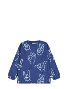 Rube Tops T-shirts Long-sleeved T-shirts Navy Molo