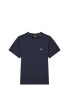Cotton Jersey Frode Logo Tee Fav Tops T-shirts Short-sleeved Navy Mads...