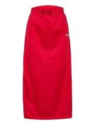 Svea Logo Midi Skirt Polvipituinen Hame Red Svea