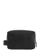 Leather Wash Bag Toilettilaukut Black GANT