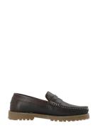 Biagreg Penny Loafer Texas Tumbled Loaferit Matalat Kengät Brown Bianc...