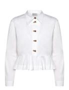 Lustona Tops Shirts Long-sleeved White Munthe