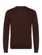 Slim Fit Washable Wool Crewneck Sweater Tops Knitwear Round Necks Brow...