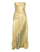Lorenza Midi Dress Maksimekko Juhlamekko Yellow Bardot