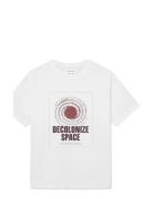 Wwbobby Tee Space 25220 Tops T-shirts Short-sleeved White WOOD WOOD