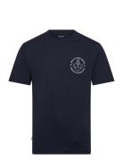 Barbless T-Shirt Tops T-shirts Short-sleeved Navy Makia