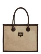 Montefalci Avena/Walnut Suede/Printed Lizard Bags Top Handle Bags Beig...