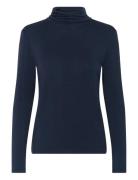 Slhanadi Rollneck Ls Tops T-shirts & Tops Long-sleeved Navy Soaked In ...