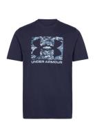 Ua Abc Camo Boxed Logo Ss Sport T-shirts Short-sleeved Navy Under Armo...
