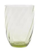 Swirl Tumbler Home Tableware Glass Drinking Glass Green Anna Von Lipa