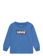 Ls-L/S Tee Tops T-shirts Long-sleeved T-shirts Blue Levi's