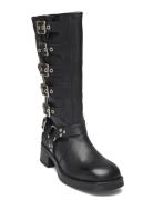 Battle Shoes Boots Ankle Boots Ankle Boots Flat Heel Black Steve Madde...