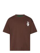 Tnpanton Os S_S Tee Tops T-shirts Short-sleeved Brown The New