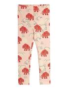 Mammoth Aop Leggings Bottoms Leggings Pink Mini Rodini