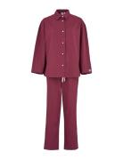 Aura Pyjamas Set Pyjama Burgundy Becksöndergaard