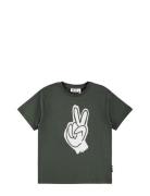Riley Tops T-shirts Short-sleeved Khaki Green Molo