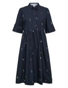 Nukiva Dress Polvipituinen Mekko Navy Nümph