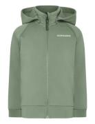 Siljan Kids Fz Tops Sweat-shirts & Hoodies Hoodies Green Didriksons