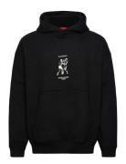 Duwrestie Tops Sweat-shirts & Hoodies Hoodies Black HUGO