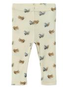 Nbmnalu Wo/Mo Slim Legging Lil Noos Bottoms Leggings Cream Lil'Atelier