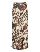 Yaspella Hw Maxi Skirt S. Noos Polvipituinen Hame Beige YAS
