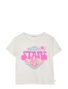 T-Shirt Tops T-shirts Short-sleeved Cream Billieblush