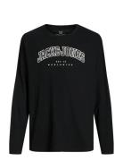 Jjecaleb Varsity Tee Ls O-Neck Sn Mni Tops T-shirts Long-sleeved T-shi...