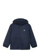 Softshell W. Fleece Outerwear Softshells Softshell Jackets Navy Color ...
