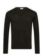 Bs Jupiter Regular Fit Knitwear Tops Knitwear Round Necks Khaki Green ...