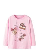Nmfninna Ls Top Box Tops T-shirts Long-sleeved T-shirts Pink Name It