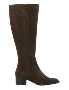 Biacarol Chelsea Knee High Boot Oily Suede Korkeavartiset Saapikkaat B...