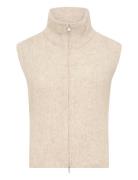 Kbzelda Waistcoat Vests Knitted Vests Cream Karen By Simonsen
