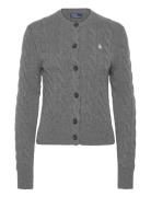 Cable-Knit Wool-Cashmere Cardigan Tops Knitwear Cardigans Grey Polo Ra...