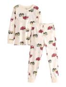 Pyjamas Fire Trucks Working V Pyjamasetti Pyjama Cream Lindex