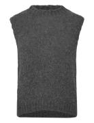 Kala Knit Vest Vests Knitted Vests Grey Noella