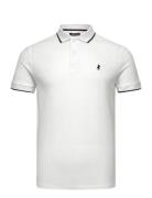 River Reg Cot Pq Mcs M Polo Tops Polos Short-sleeved White MCS