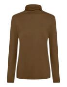 Sc-Marica Tops T-shirts & Tops Long-sleeved Brown Soyaconcept
