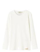 Plain Tee Ls Tops T-shirts Long-sleeved T-shirts White MarMar Copenhag...