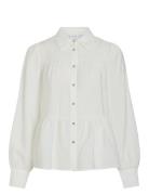 Vikatria New L/S Shirt Tops Shirts Long-sleeved White Vila