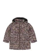 Long Puffer Jacket Aop Rec. Toppatakki Purple Mikk-line