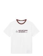 Wwsloane Tee Mega 25214 Tops T-shirts Short-sleeved White WOOD WOOD