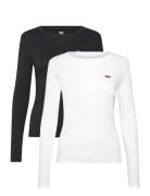 2Pack Essential Ls Tee 2 Pack Tops T-shirts & Tops Long-sleeved Multi/...