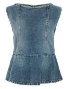 Gzviva Sl Top Tops T-shirts & Tops Sleeveless Blue Gestuz