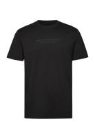 T-Shirt Tops T-shirts Short-sleeved Black Armani Exchange