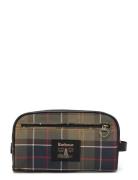 Barbour Tartan Washbag Toilettilaukut Khaki Green Barbour