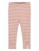 Legging Modal Striped Bottoms Leggings Beige Petit Piao